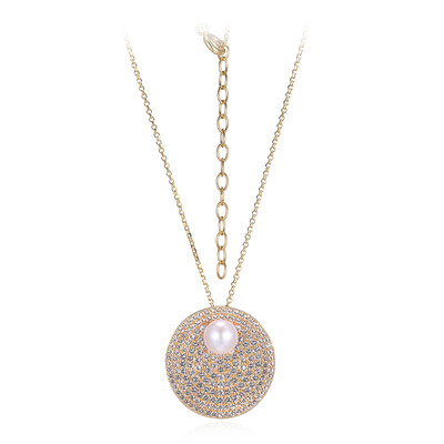 Collana in argento con Perla di Acqua Dolce