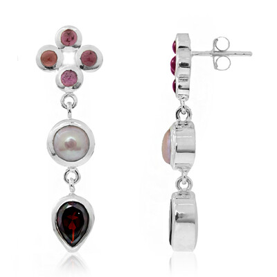 Orecchini in argento con Granato d’India