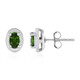 Orecchini in argento con Diopside Russo