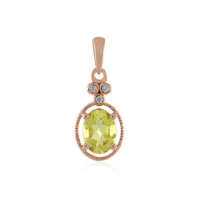 Ciondolo in argento con Quarzo Limone