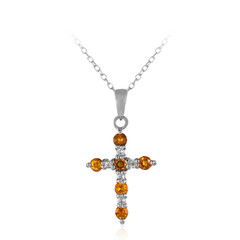 Collana in argento con Citrino Madeira