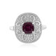 Anello in argento con Rodolite