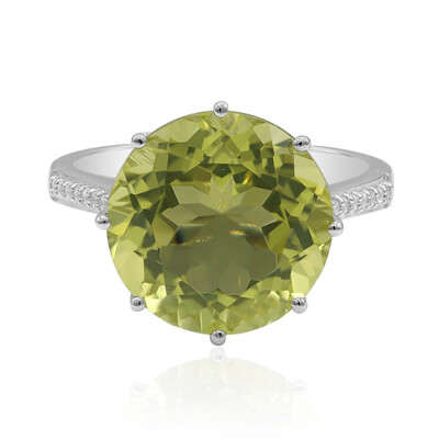 Anello in argento con Quarzo Ouro Verde (Tenner Diniz)