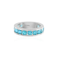 Anello in argento con Topazio Paraiba