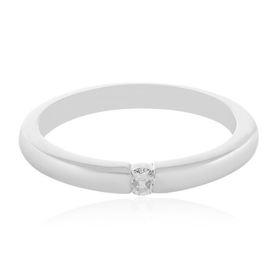 Anello in argento con Diamante I2 (H)