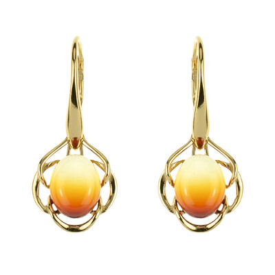 Orecchini in argento con Ambra Baltica (dagen)