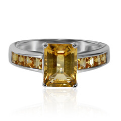 Anello in argento con Citrino