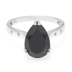 Anello in argento con Spinello Nero