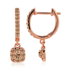 Orecchini in oro con Diamante Rose de France SI1 di Argyle