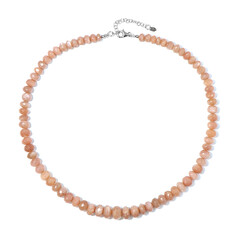 Collana in argento con Pietra di Luna Kangeyam