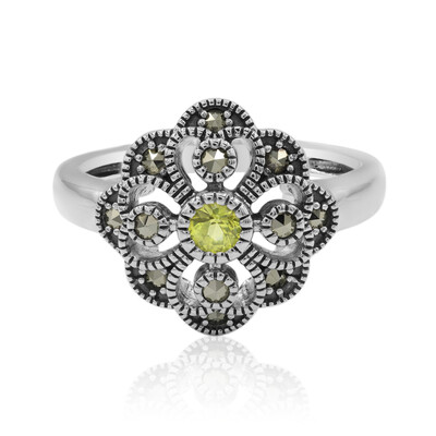 Anello in argento con Zaffiro Giallo