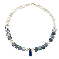 Collana in argento con Cianite