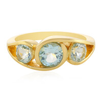 Anello in argento con Topazio Blu Cielo