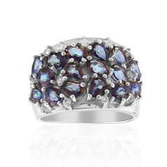 Anello in argento con Quarzo Mistico Porpora