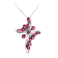Collana in argento con Topazio Rosa