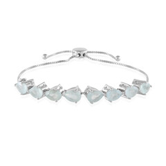 Bracciale in argento con Acquamarina Brasiliana