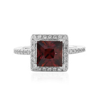 Anello in argento con Zircone Rosa