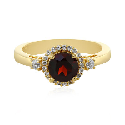 Anello in argento con Granato Mozambico