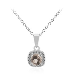 Collana in argento con Morganite
