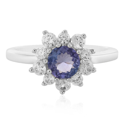 Anello in argento con Tanzanite Bicolore