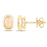Orecchini in oro con Opale di Welo