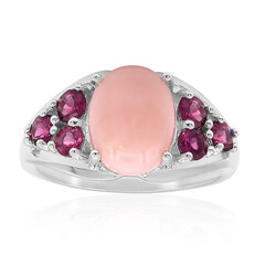 Anello in argento con Opale Rosa