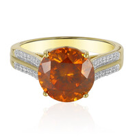 Anello in oro con Sfalerite spagnola