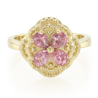 Anello in oro con Zaffiro Padparadscha (non riscaldato) (AMAYANI)
