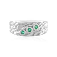Anello in argento con Smeraldo Russo (de Melo)
