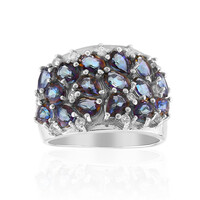 Anello in argento con Quarzo Mistico Porpora