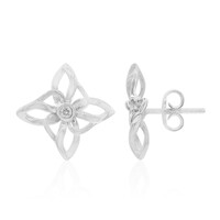 Orecchini in argento con Diamante I1 (G)