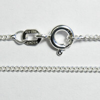 Catena grumetta piatta in argento 925 - 50 cm - 2,78 g