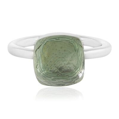 Anello in argento con Ametista Verde