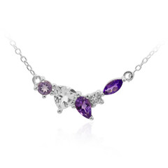 Collana in argento con Topazio Bianco