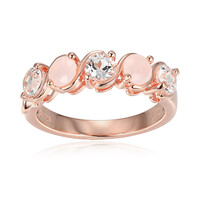 Anello in argento con Quarzo Rosa