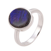 Anello in argento con Ammolite
