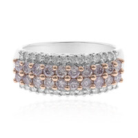 Anello in oro con Diamante Rosa SI (CIRARI)