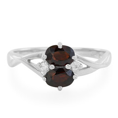 Anello in argento con Zircone Cannella