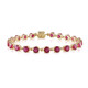 Bracciale in argento con Rubino del Madagascar