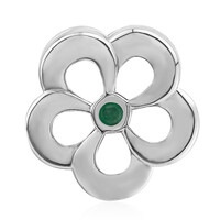 Charm in argento con Smeraldo Zambia