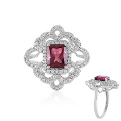 Anello in argento con Tormalina Rosa Nigeriana