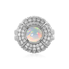Anello in argento con Opale di Welo