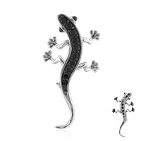 Spilla in argento con Spinello Nero