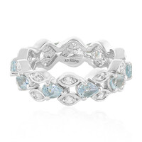Anello in argento con Topazio Blu Cielo