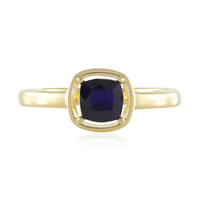 Anello in argento con Zaffiro Blu del Madagascar