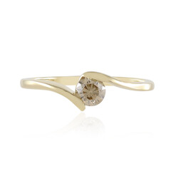 Anello in oro con Diamante Champagne SI2