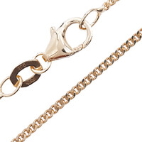 Catena grumetta piatta in Oro Giallo 9K - 45 cm - 2,5 g