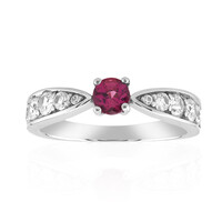 Anello in argento con Tormalina Rosa Nigeriana