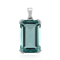 Ciondolo in argento con Fluorite Verde