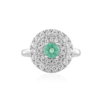 Anello in argento con Smeraldo Colombiano